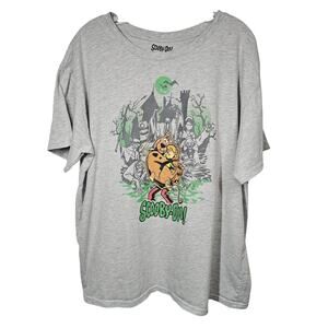 Scooby-Doo Gray Halloween Graphic Tee Shirt Unisex Size XXL